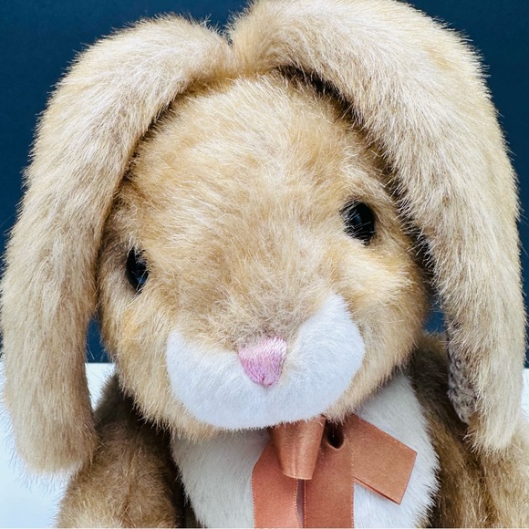 Vintage 90s Chosun Golden Bunny Rabbit Plush Stuffed Animal 11” Easter - Picture 2 of 11